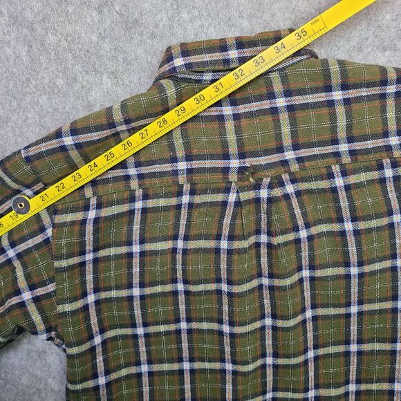 Levis  Sherpa Lined Flannel Shirt Men's L Shacket‎ Jacket Green Plaid Workwear - Picture 9 of 10